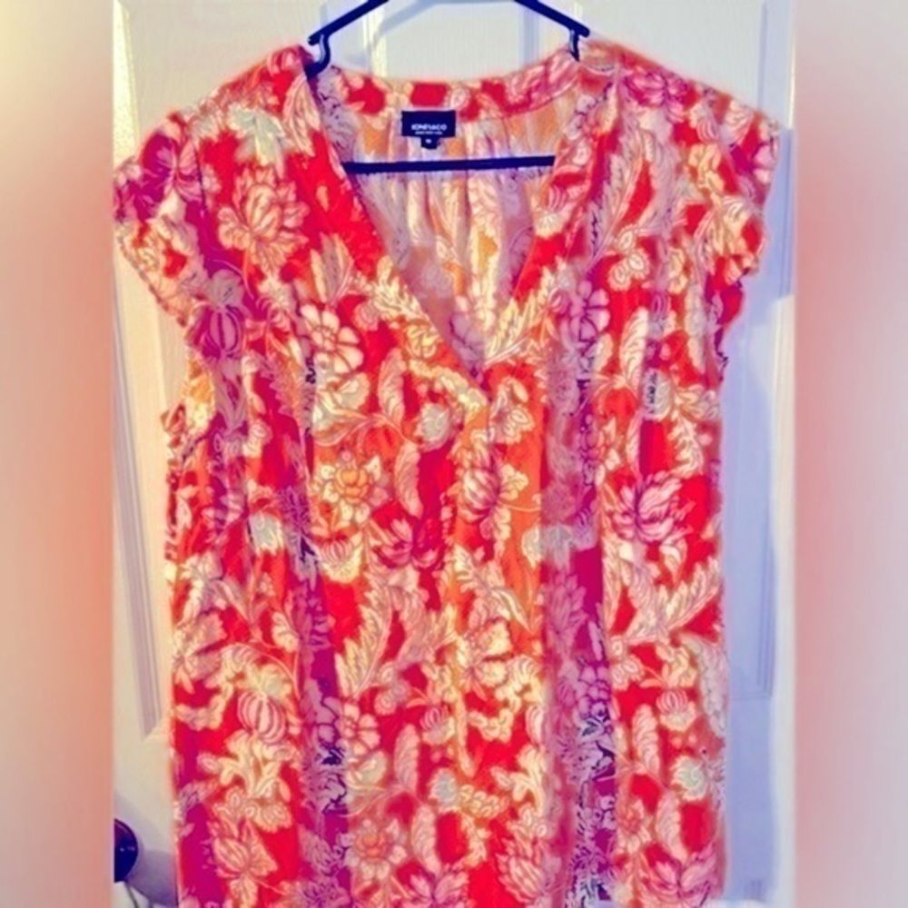 Women's Jones New York Collection sleeveless blouse size 1X